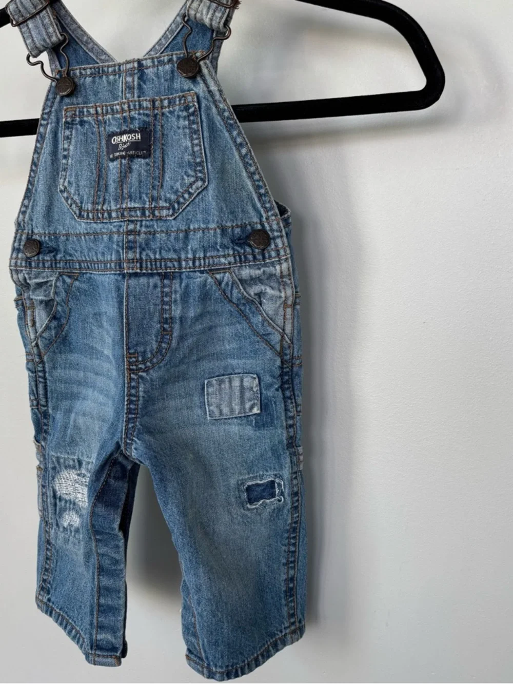 Oshkosh‎ Denim Overalls Size 6 Months